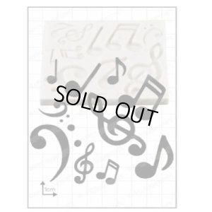 画像1: イギリス製/シュガークラフトシリコン抜き型/ 音符 10種類 (1)