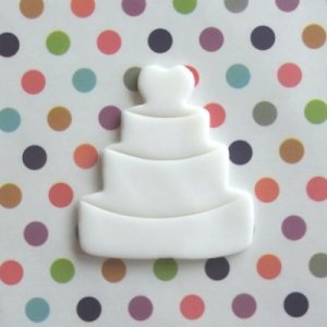 画像2: ドイツ/BIRKMANN 　クッキー型（ステンレス）　ウエディングケーキ　約6ｃｍ (2)