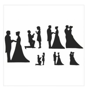 画像3: シュガークラフト/パッチワークカッターセット ウエディングシルエット  (3)