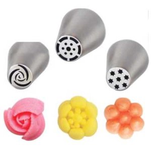 画像2: フランス製/　3Dフラワー口金（ステンレス）＆絞り袋セット（レシピ付） (2)