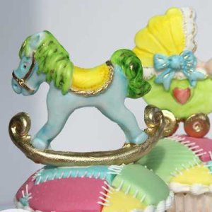 画像4: イギリス製/シュガークラフトシリコン抜き型 ロッキングホース (4)