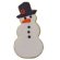 画像2: カラークッキー型　帽子を被った雪だるま　（ホワイト） (2)