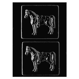 画像1: チョコレート型　板チョコタイプ　馬 (1)