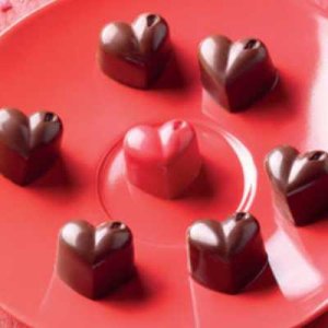 画像1: 訳ありセール品/イタリア製 シリコンモールド ハート/モナムール (深め) (1)