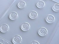 画像1: チョコレート型　ボタン　12個取