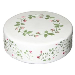 画像3: Lサイズ/ステンシルケーキトッププレート Ring Of Roses (3)