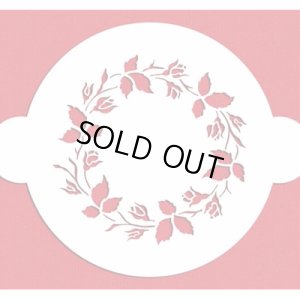 画像1: Lサイズ/ステンシルケーキトッププレート　Ring　Of　Roses (1)