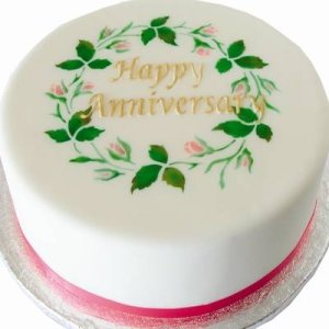 画像2: Lサイズ/ステンシルケーキトッププレート Ring Of Roses (2)