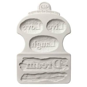 画像2: イギリス製/シュガークラフトシリコン型 ドリフトウッド&ワードストーン (2)