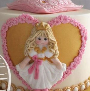 画像2: イギリス製/シュガークラフトシリコン型 プリンセス  (2)