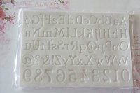 画像1: イギリス製/シュガークラフトシリコン型　アルファベット＆ナンバー＆記号