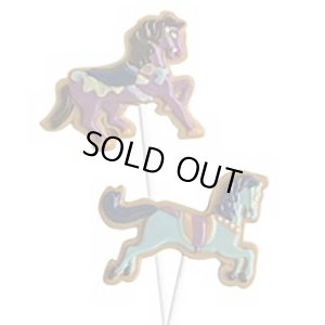 画像1: ロリポップチョコレート型　回転木馬　2種類 (1)