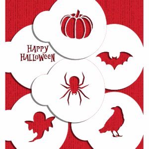 画像2: Sサイズ/ステンシルセット ハロウィン/Spooky 6種類 (2)