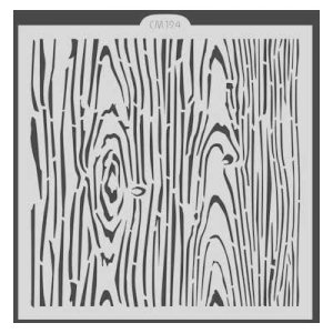 画像1: アメリカ製　ステンシルプレート　木目 (1)