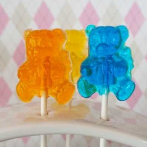 画像3: ロリポップチョコレート型　ギフトボックスを抱えたテディベア (3)