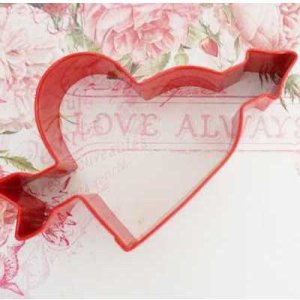 画像2: カラークッキー型(レッド) ハートの矢 (2)