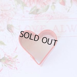 画像2: ミニカラークッキー型（レッド）　ハート（ミニ） (2)