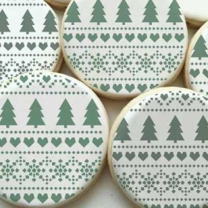 画像3: アメリカ製　ステンシルプレート　Holiday Fair Isle (3)