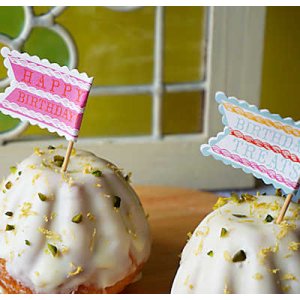 画像1: MeriMeri/　パーティピック　HAPPY BIRTHDAY　12本入　2種類 (1)