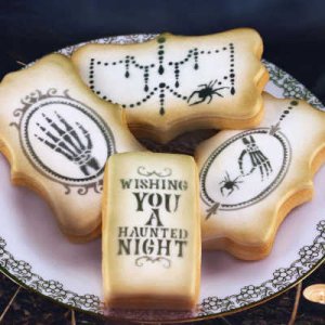 画像2: アメリカ製　ステンシルプレート  ハロウィン／Wishing you a Haunted Night (2)