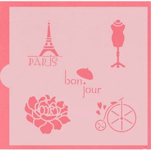 画像3: アメリカ製　ステンシルプレート  Paris Style (3)