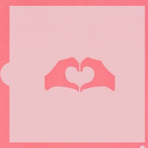 画像3: アメリカ製　ステンシルプレート　Heart Hands (3)