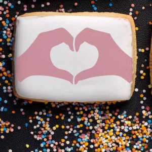 画像1: アメリカ製　ステンシルプレート　Heart Hands (1)