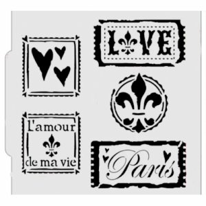 画像1: アメリカ製　ステンシルプレート  Tickets to Paris (1)