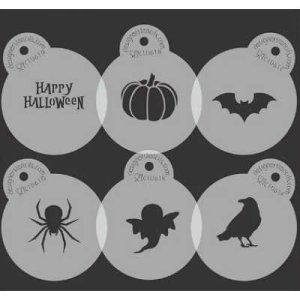 画像1: Sサイズ/ステンシルセット ハロウィン/Spooky 6種類 (1)