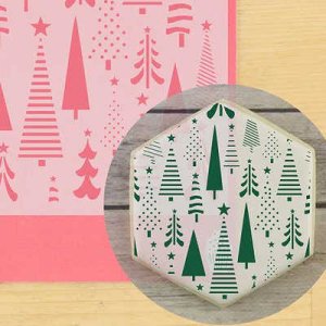 画像1: アメリカ製　ステンシルプレート　クリスマスツリー/Abstract Tree (1)