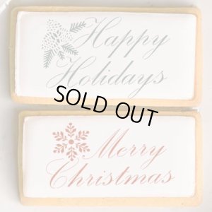 画像1: アメリカ製　ステンシルプレート　スクリプトスタイルクリスマス　２種類 (1)