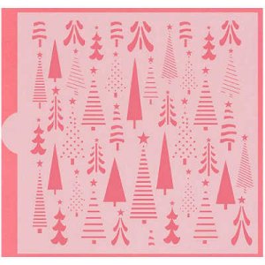 画像2: アメリカ製　ステンシルプレート　クリスマスツリー/Abstract Tree (2)