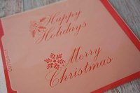 画像1: アメリカ製 ステンシルプレート スクリプトスタイルクリスマス 2種類
