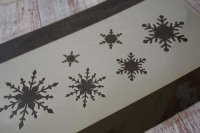 画像1: Mサイズ/ステンシル  雪の結晶  6種類