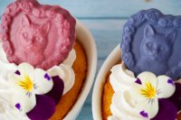 画像3: チョコレート型   ハートフレームの猫　12個取