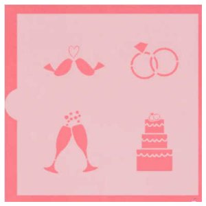 画像1: アメリカ製　ステンシルプレート　ウエディングベル　４種類 (1)