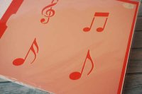 画像1: アメリカ製　ステンシルプレート　音符　4種類