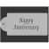 画像1: Mサイズ/ステンシルプレート　HAPPY ANNIVERSARY メッセージ (1)