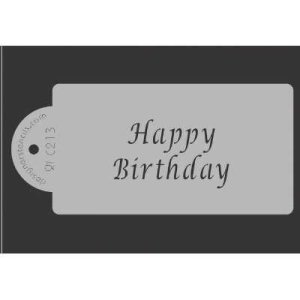 画像1: Mサイズ/ステンシルプレート　HAPPY BIRTHDAY メッセージ (1)