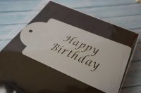 画像1: Mサイズ/ステンシルプレート HAPPY BIRTHDAY メッセージ