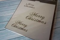 画像1: アメリカ製 ステンシルプレート メリークリスマス