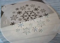 画像3: Lサイズ/ステンシルケーキトッププレート 雪の結晶