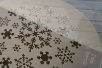 画像1: Lサイズ/ステンシルケーキトッププレート 雪の結晶