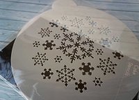 画像2: Lサイズ/ステンシルケーキトッププレート 雪の結晶