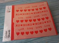 画像1: アメリカ製　ステンシルプレート　バレンタインズスワッグ