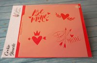 画像1: アメリカ製 ステンシルプレート Be Mine