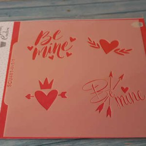 画像3: アメリカ製　ステンシルプレート　Be Mine (3)