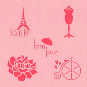 画像2: アメリカ製　ステンシルプレート  Paris Style (2)