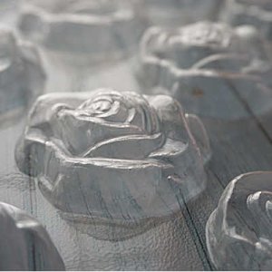 画像2: チョコレート型　咲いたバラ　12個取 (2)