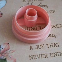 画像1: ポリマークレイカッター オフセットドーナッツサークル 25mm アクセサリー作り
